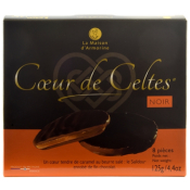 COEUR DE CELTES - TUILES CHOCOLAT NOIR - TUI 125g