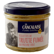 RILLETTES DE TRUITE FUMÉE AU POIVRE VERT 100g