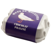 ŒUFS DE MOUETTES AU CHOCOLAT PRALINÉ - BOÎTE À ŒUFS 75g