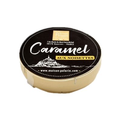 BOÎTE RONDE CARAMEL AUX NOISETTES 100g