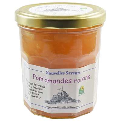 CONFITURE POM' AMANDES RAISINS 370g