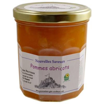 CONFITURE DE POMMES - ABRICOTS  370g