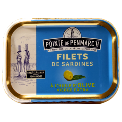 FILETS DE SARDINES À L'HUILE D'OLIVE VIERGE EXTRA 100g