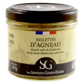 RILLETTES D'AGNEAU DE PRS SALS DE LA BAIE DU MONT St-MICHEL AUX SALICORNES 90g