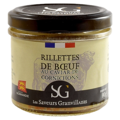 RILLETTES DE BŒUF AU CAVIAR DE CORNICHONS 90g