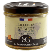 RILLETTES DE BUF AU CAVIAR DE CORNICHONS 90g