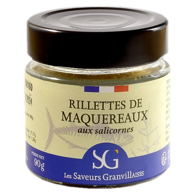 RILLETTES DE MAQUEREAUX AUX SALICORNES  90g