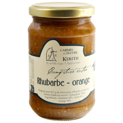 CONFITURE EXTRA RHUBARBE - ORANGE 370g