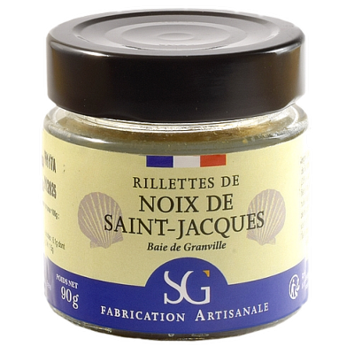 RILLETTES DE NOIX DE SAINT-JACQUES DE LA BAIE DE GRANVILLE 90g