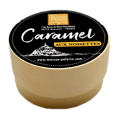 BOÎTE RONDE CARAMEL AUX NOISETTES 50g