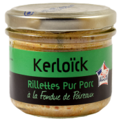 RILLETTES PUR PORC  LA FONDUE DE POIREAUX 90g